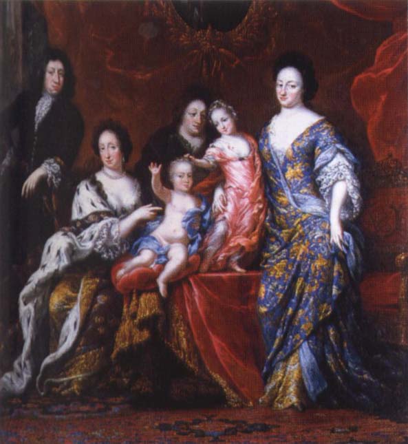 David Clock Ehrenstrahl Grupportratt of Fellow XI with family